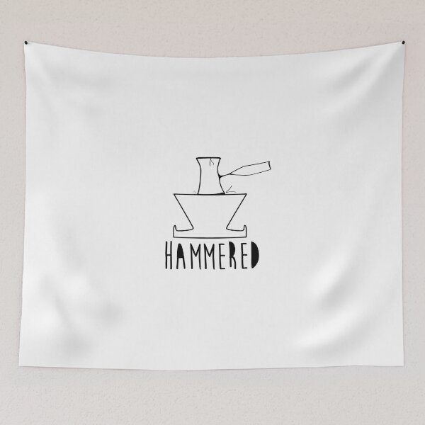 Item preview, 'HAMMERED' Simple but cool Grunge Rock Design designed and sold by doughballdesign.