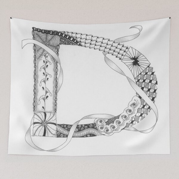 Item preview, Zentangle®-Inspired Art - Tangled Alphabet - D designed and sold by Laurel Storey, CZT.