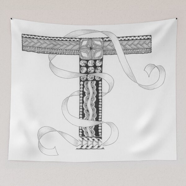 Item preview, Zentangle®-Inspired Art - Tangled Alphabet - T designed and sold by Laurel Storey, CZT.