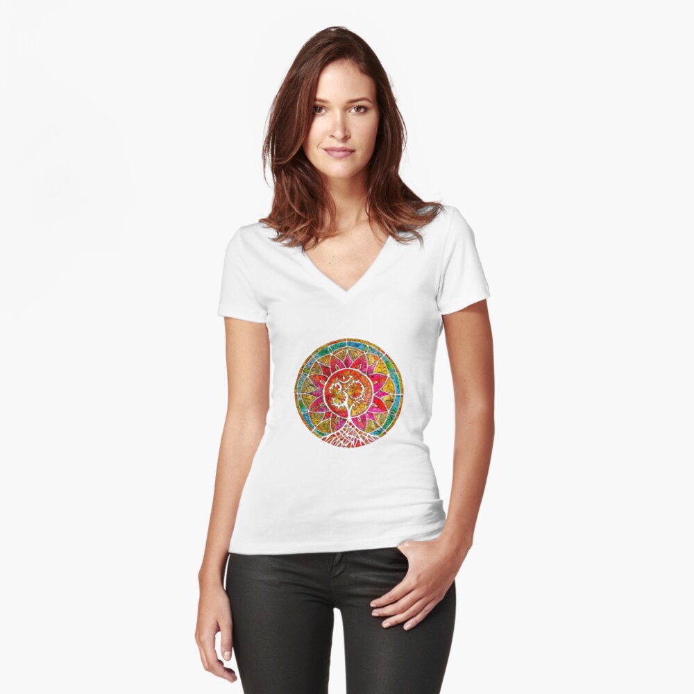 Item preview, Fitted V-Neck T-Shirt designed and sold by mishyrowan.