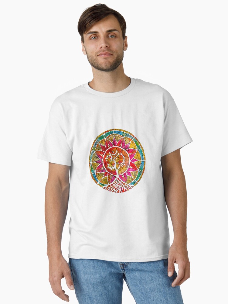 Thumbnail 2 of 7, Classic T-Shirt, Tree of Life Mandala designed and sold by mishyrowan.
