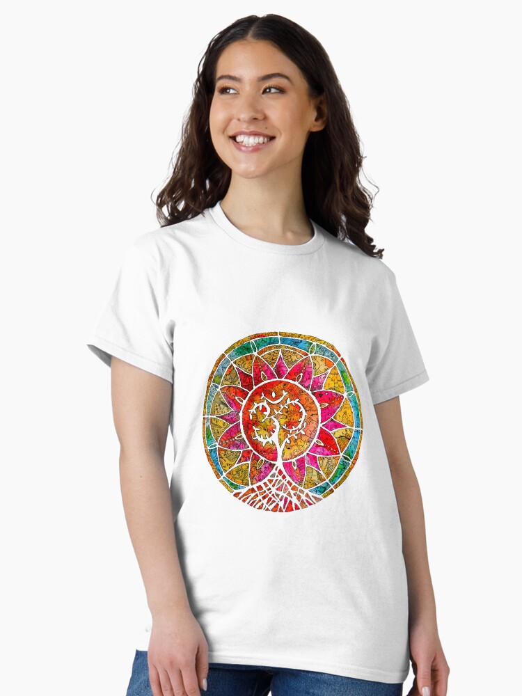 Thumbnail 1 of 7, Classic T-Shirt, Tree of Life Mandala designed and sold by mishyrowan.