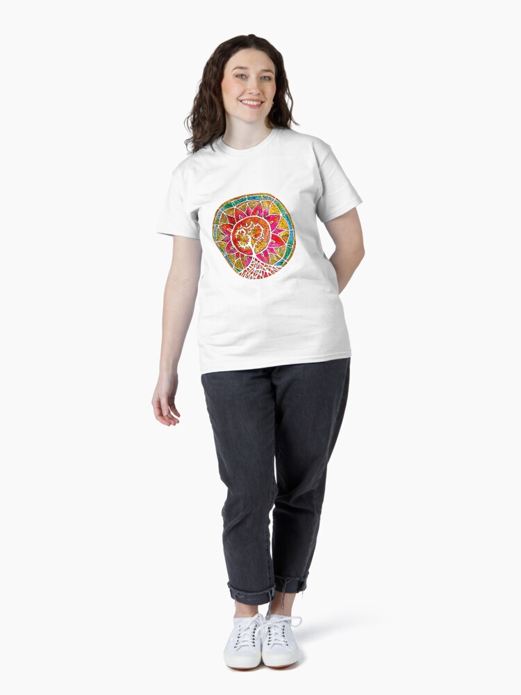 Thumbnail 4 of 7, Classic T-Shirt, Tree of Life Mandala designed and sold by mishyrowan.