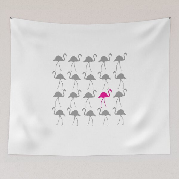 Item preview, One Pink Flamingo in the Flock designed and sold by Star Stream Design.