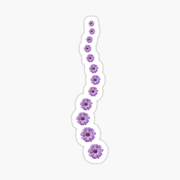 Item preview, Flowered Scoliosis Curve designed and sold by Patricia P.