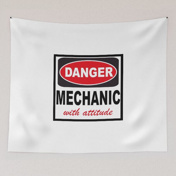 Item preview, danger mechanic with attitude designed and sold by creativecm.