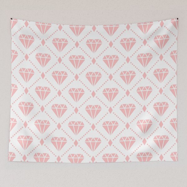 Item preview, LightPink Diamond Grid Pattern designed and sold by ImageNugget.
