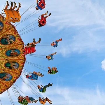 Artwork thumbnail, Colorful County Fair Ride by bjazmoore