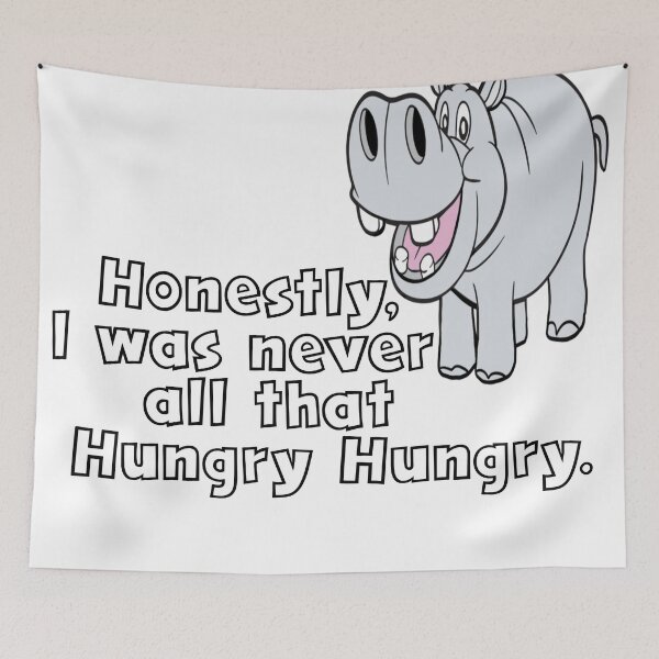 Item preview, Hippopotamus - HONESTLY, I WAS NEVER ALL THAT HUNGRY designed and sold by CalliopeSt.