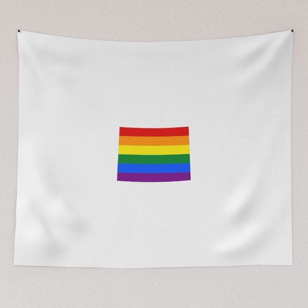 Item preview, LGBT Flag Map of Wyoming  designed and sold by abbeyz71.