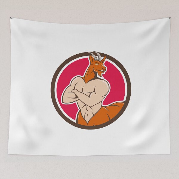 Item preview, Pan Faun Satyr Circle Cartoon designed and sold by patrimonio.