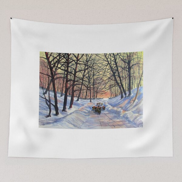 Item preview, Evening Glow on a Winter Lane designed and sold by Glenn  Marshall.
