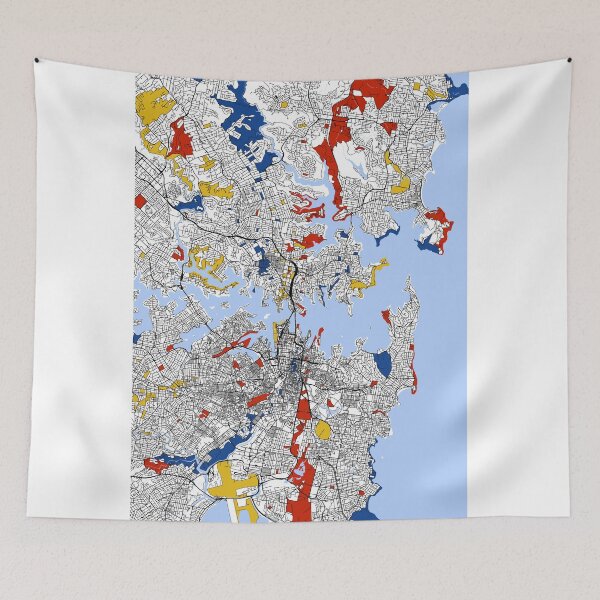 Item preview, Sydney Mondrian map designed and sold by mondrianmaps.