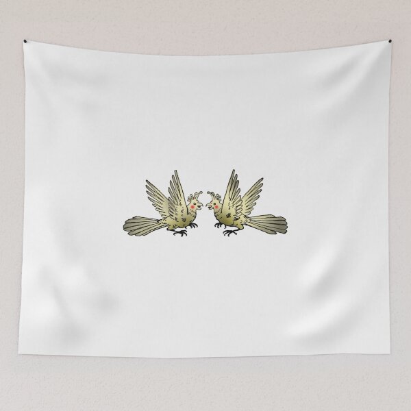 Item preview, Cockatiel Duel designed and sold by Vintage Designs +.