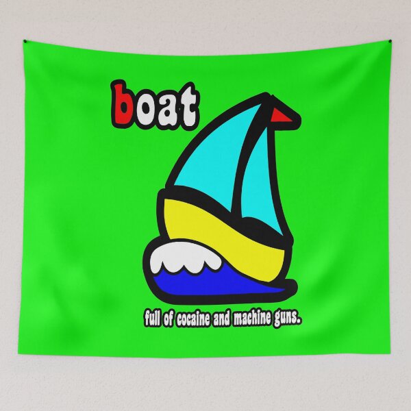 Item preview, Boat Full of Drugs and Guns designed and sold by tommytidalwave.