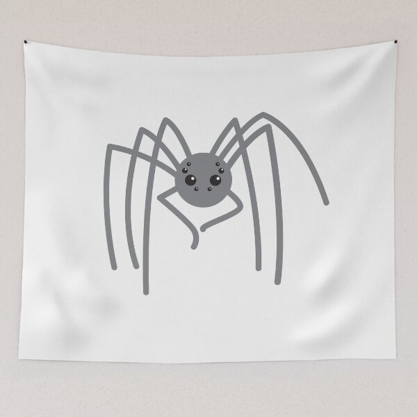Item preview, a tall grey Halloween spider designed and sold by jazzydevil.