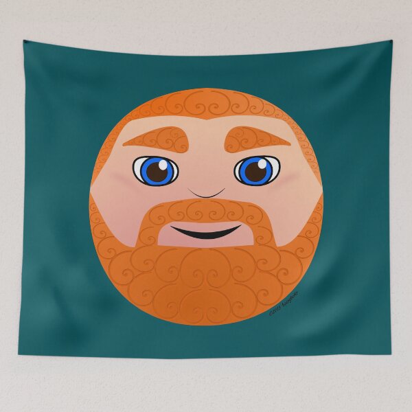 Item preview, Ginger Head (Blue Eyes) designed and sold by hairybehr.