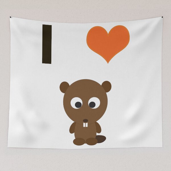 Artikelvorschau, Ich Herz (Liebe) Biber entworfen und verkauft von Hedgie Designs.