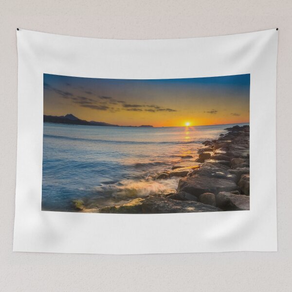 Item preview, Sun kissed rocks and waves designed and sold by Ralph Goldsmith.