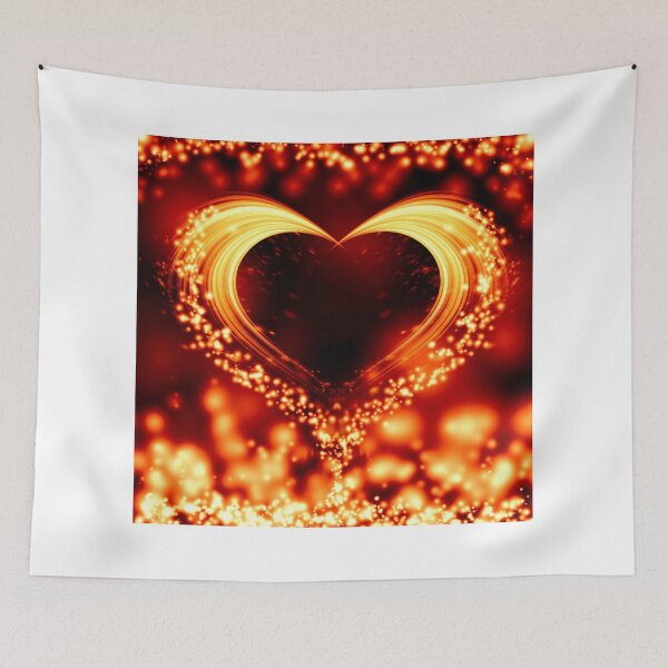 Aperçu de l'œuvre abstract valentine card golden heart créée et vendue par Orderposter.