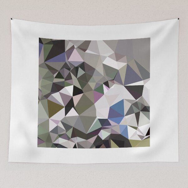 Item preview, Davy Grey Abstract Low Polygon Background designed and sold by retrovectors.