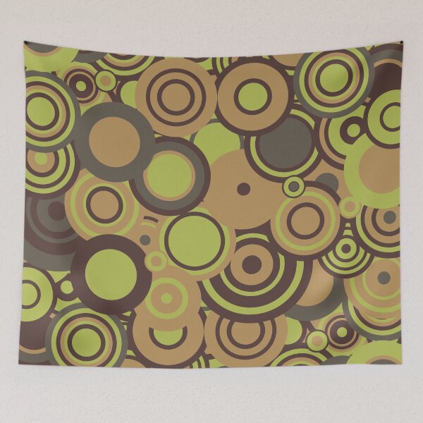 Aperçu de l'œuvre Circledelic - mint/choc/orange créée et vendue par SquareDog.