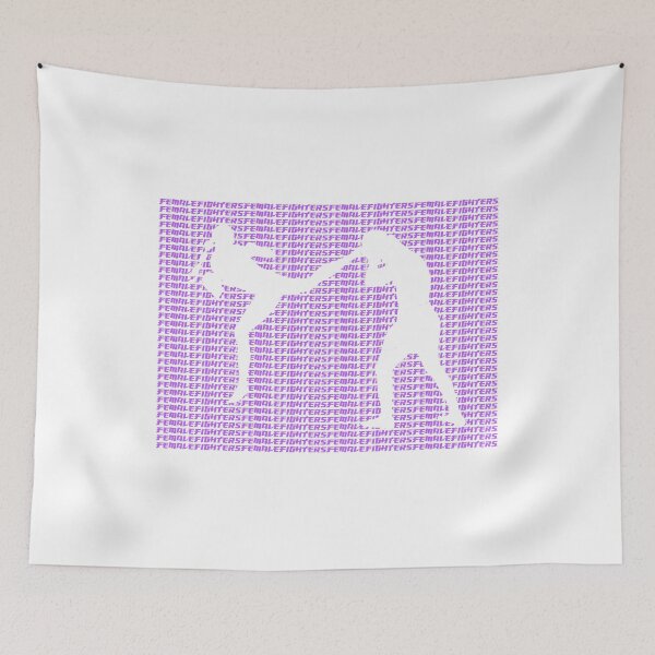 Item preview, Female Fighter Kickboxer Jumping Back Kick Purple  designed and sold by yin888.
