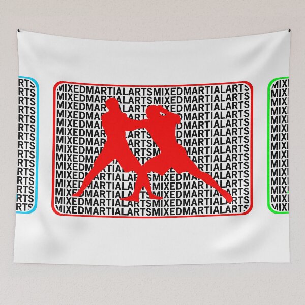Item preview, MMA Mixed Martial Arts Toe to Toe Triple Colour Print designed and sold by yin888.