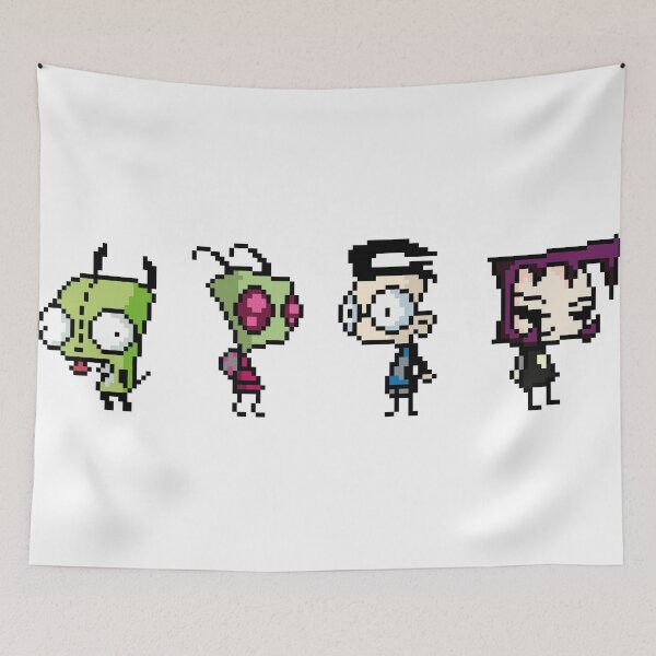 Item preview, 8-Bit Invader Zim Characters designed and sold by KDA.