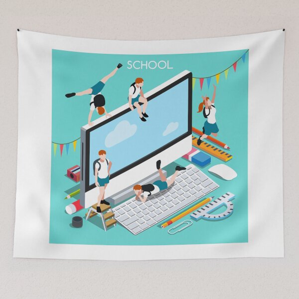 Item preview, School Devices Set Desktop Personal Computer designed and sold by aurielaki.