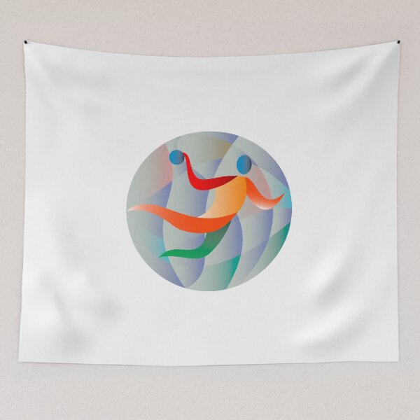 Item preview, Handball Player Jumping Throwing Ball Circle designed and sold by patrimonio.