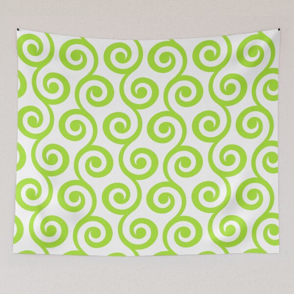 Item preview, LimeGreen Geometric Swirl Pattern designed and sold by ImageNugget.