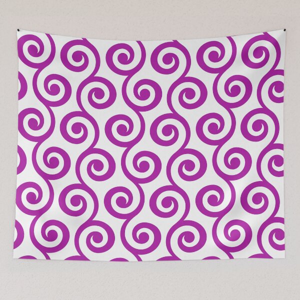 Item preview, Magenta Geometric Swirl Pattern designed and sold by ImageNugget.