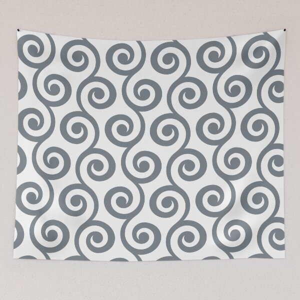 Aperçu de l'œuvre CoolGrey Geometric Swirl Pattern créée et vendue par ImageNugget.