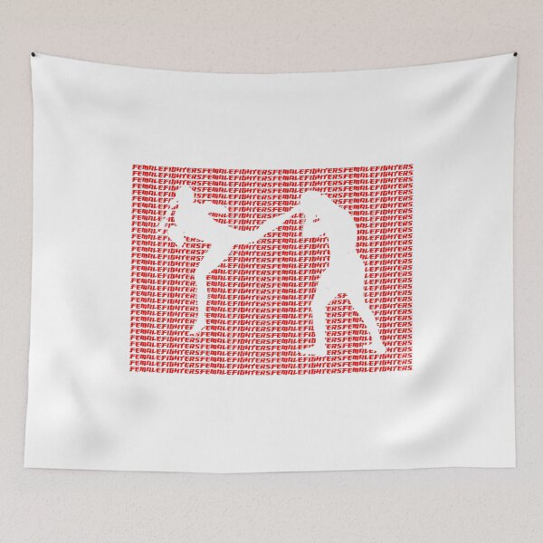 Item preview, Female Fighter Kickboxer Jumping Back Kick Red  designed and sold by yin888.