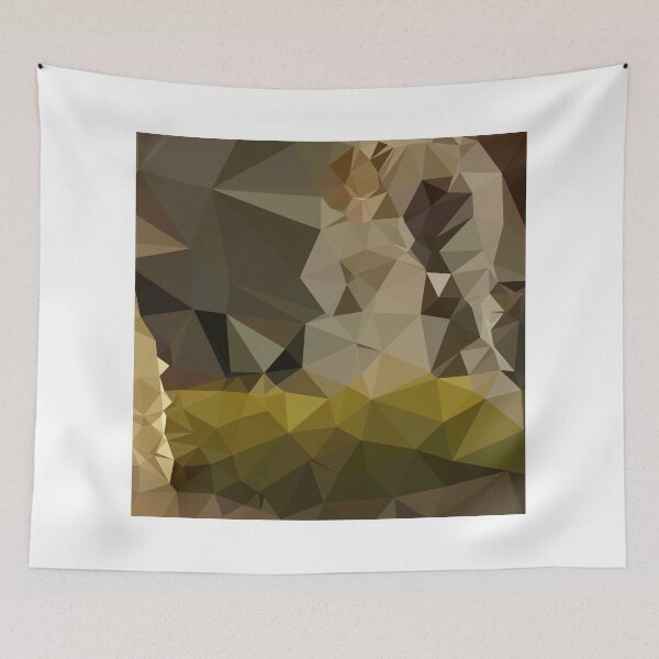 Aperçu de l'œuvre Medium Jungle Green Abstract Low Polygon Background créée et vendue par retrovectors.