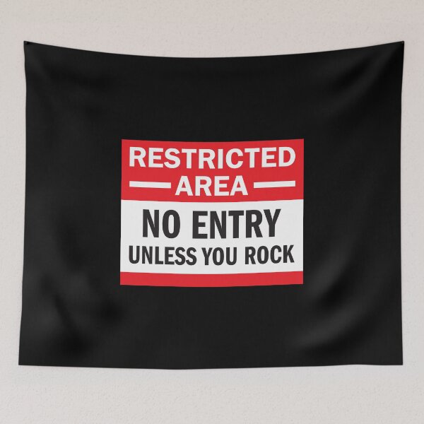 Item preview, Restriced Area - Unless You Rock designed and sold by e2productions.