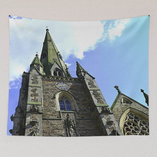 Item preview, beautiy looking up at the sky by a church  designed and sold by StuartBoyd.