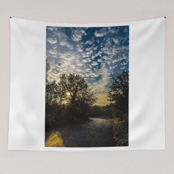 Item preview, Road to a village at sunrise designed and sold by hayrettinsokmen.