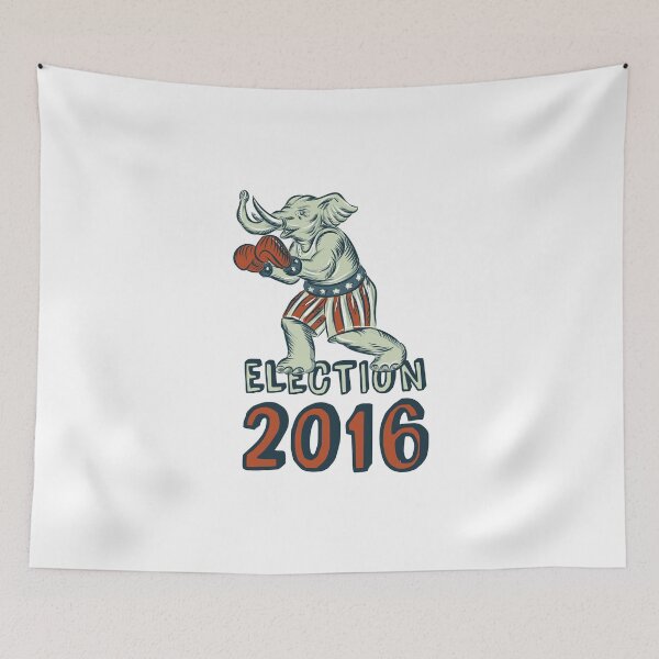 Artikelvorschau, Wahl 2016 Republican Elephant Boxer Radierung entworfen und verkauft von patrimonio.