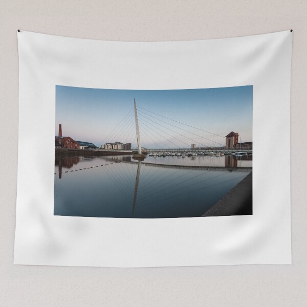 Item preview, Swansea marina and millennium bridge designed and sold by Leighton Collins.