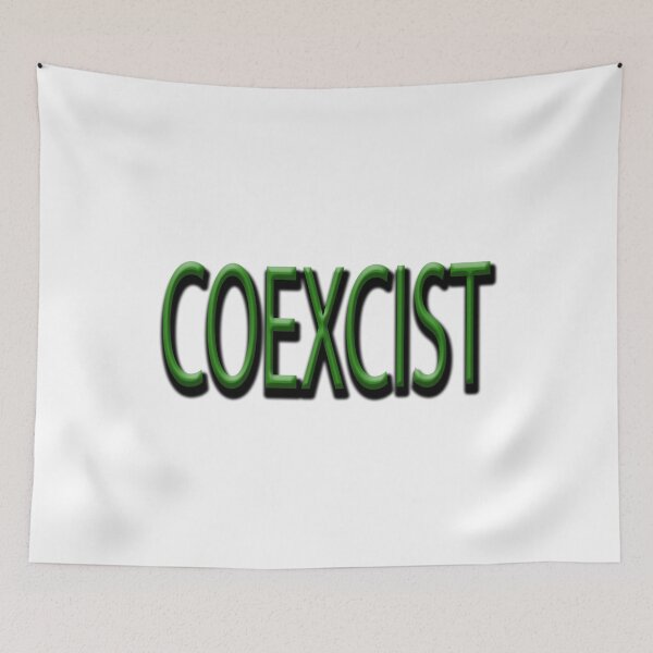 Item preview, COEXCIST green 0001 designed and sold by thatstickerguy.