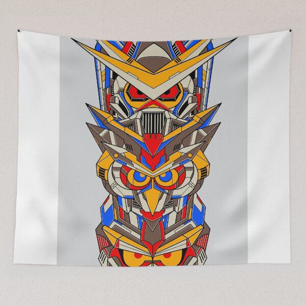 Item preview, Mecha Totem Pole designed and sold by GODZILLARGE.