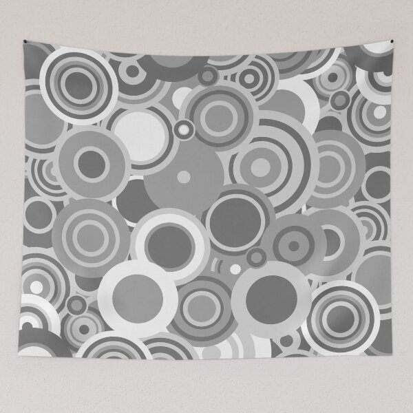 Aperçu de l'œuvre Circledelic - grayscale créée et vendue par SquareDog.