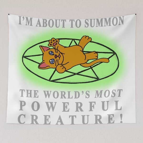 Item preview, I'm about to summon.... A CAT! designed and sold by TheBitGeek.