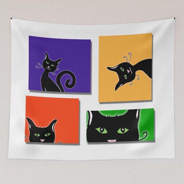 Item preview, Cat in Squares designed and sold by Paintings by gretzky.