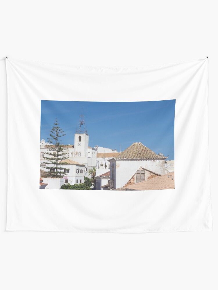 Alternate view of Albufeira Rooftops, Algarve, Portugal Tapestry