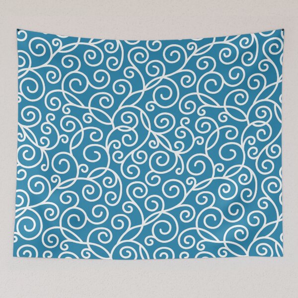 Aperçu de l'œuvre Blue Swirl Pattern créée et vendue par ImageNugget.
