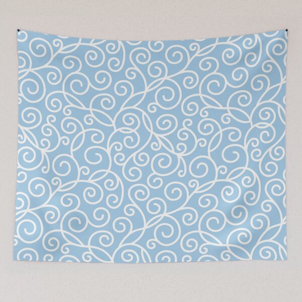 Aperçu de l'œuvre LightBlue Swirl Pattern créée et vendue par ImageNugget.