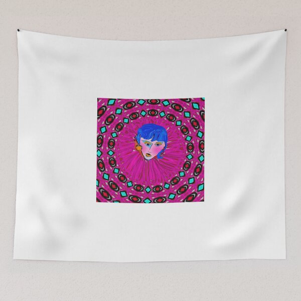 Item preview, Blue Hair and Pink Cheeks designed and sold by Sarah Curtiss.